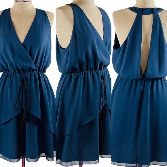 BCBG GENERAL Navy Blue Sleeveless Dress - Picture 4 of 9